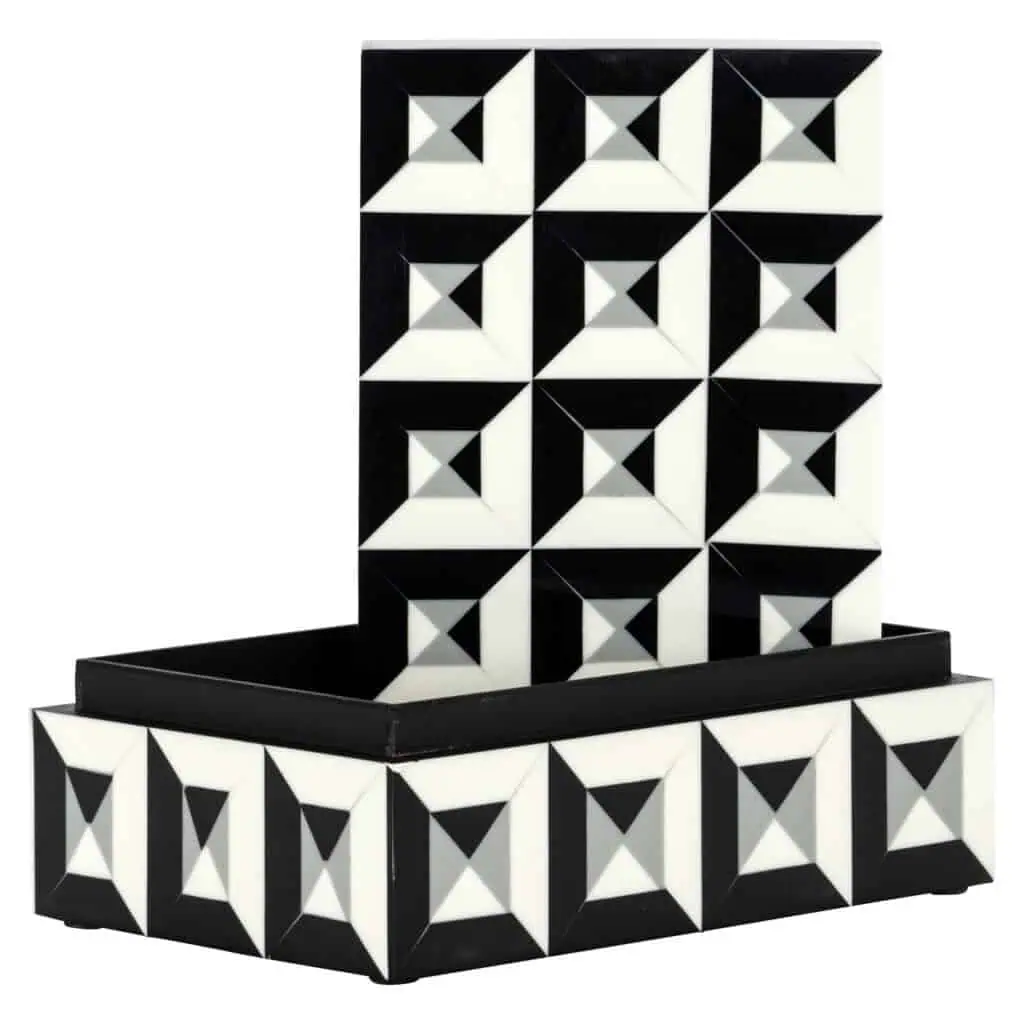 - Opbergdoos Licia black/white