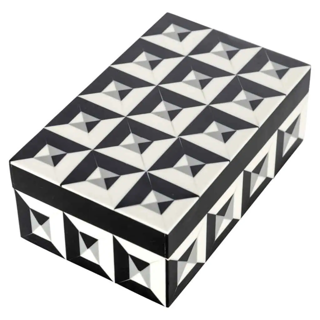- Opbergdoos Licia black/white