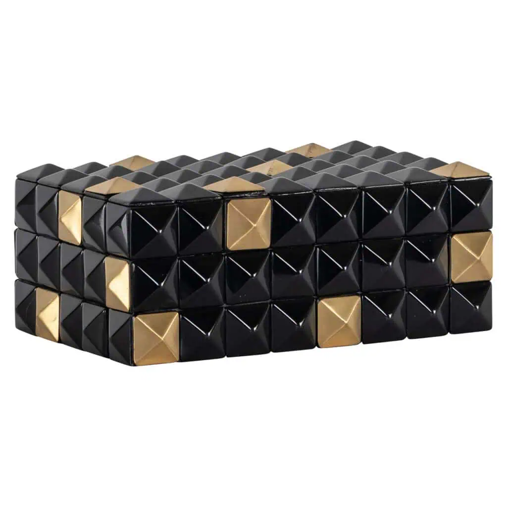 - Opbergdoos Velicia black/gold