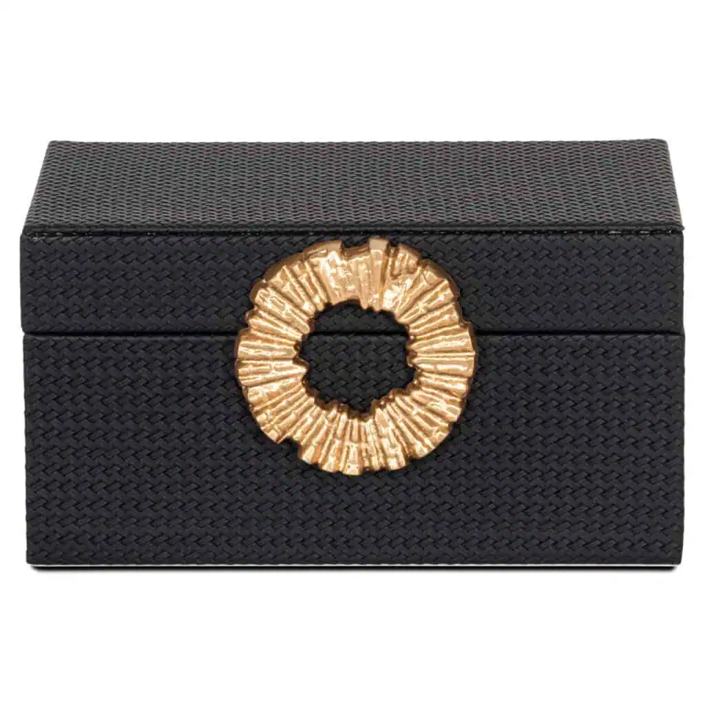 - Opbergdoos Amal black/gold small