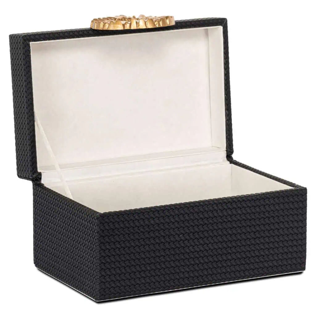 - Opbergdoos Amal black/gold small