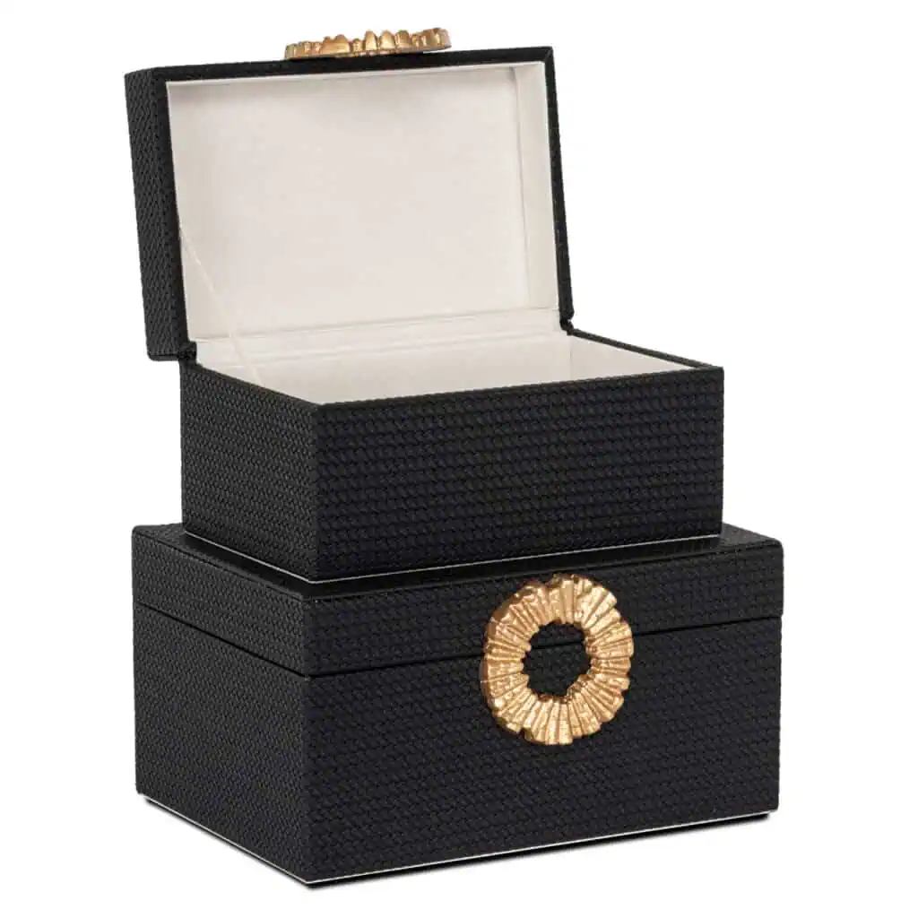 - Opbergdoos Amal black/gold small