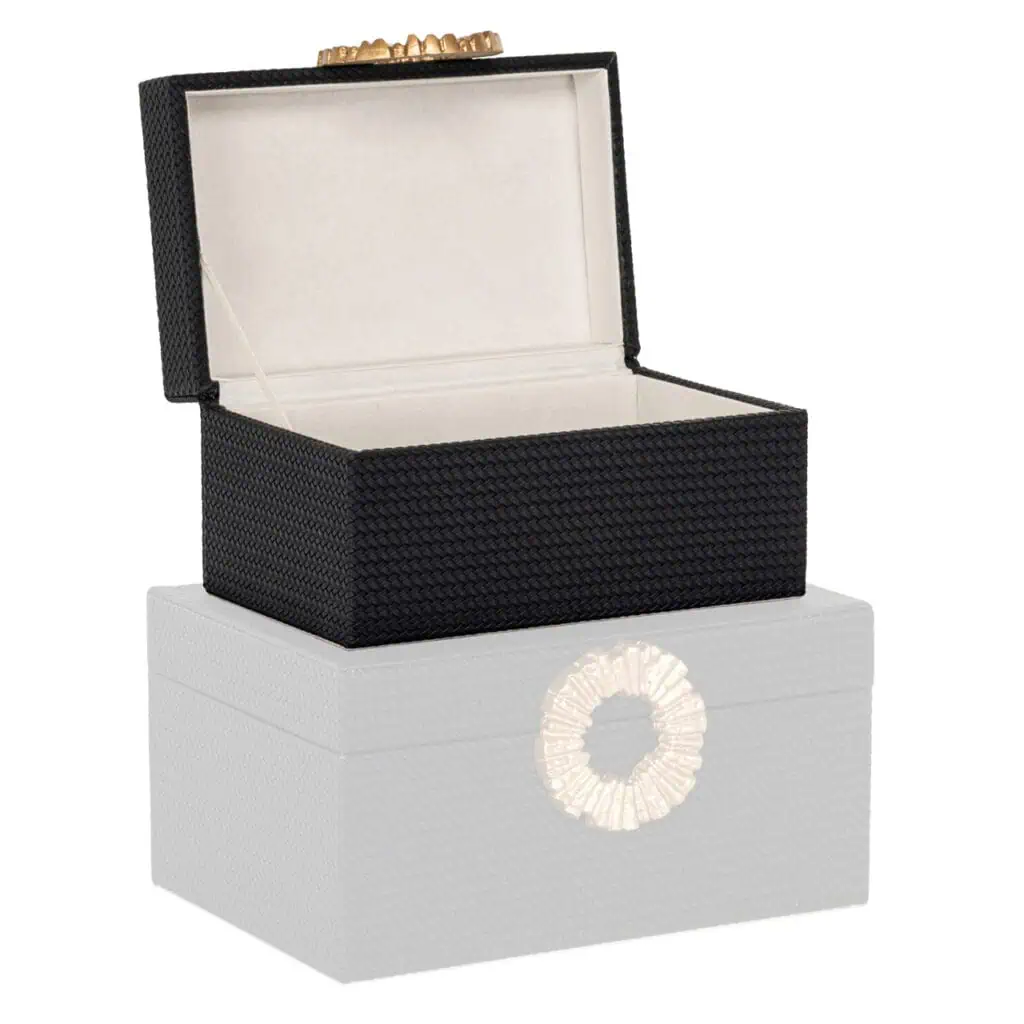 - Opbergdoos Amal black/gold small