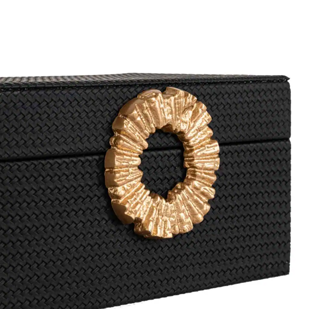- Opbergdoos Amal black/gold small