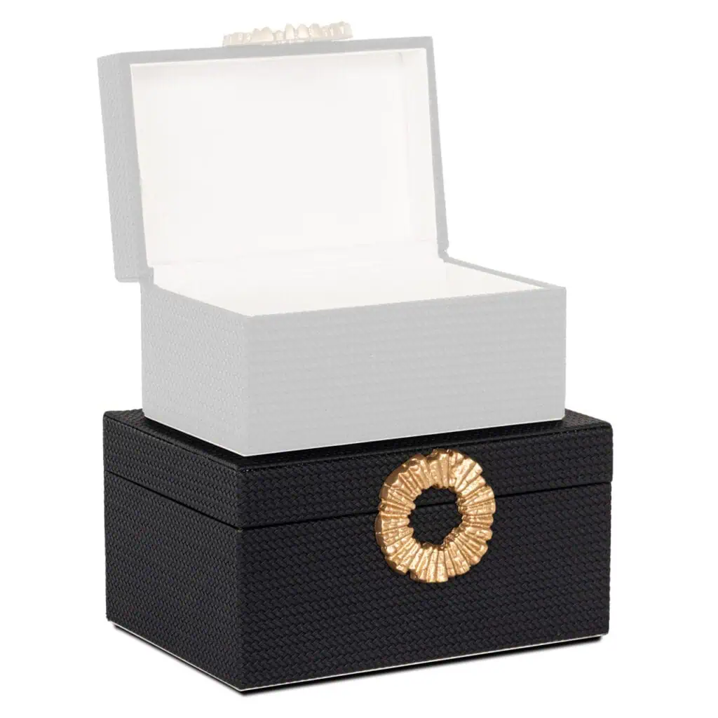- Opbergdoos Amal black/gold large