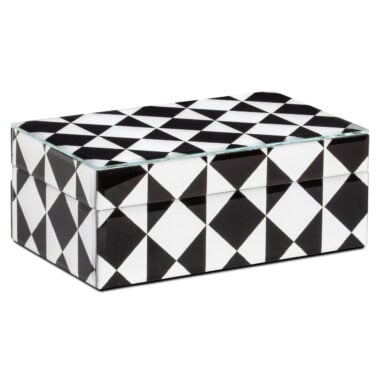 - Opbergdoos Silas black/white small