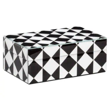 - Opbergdoos Silas black/white small