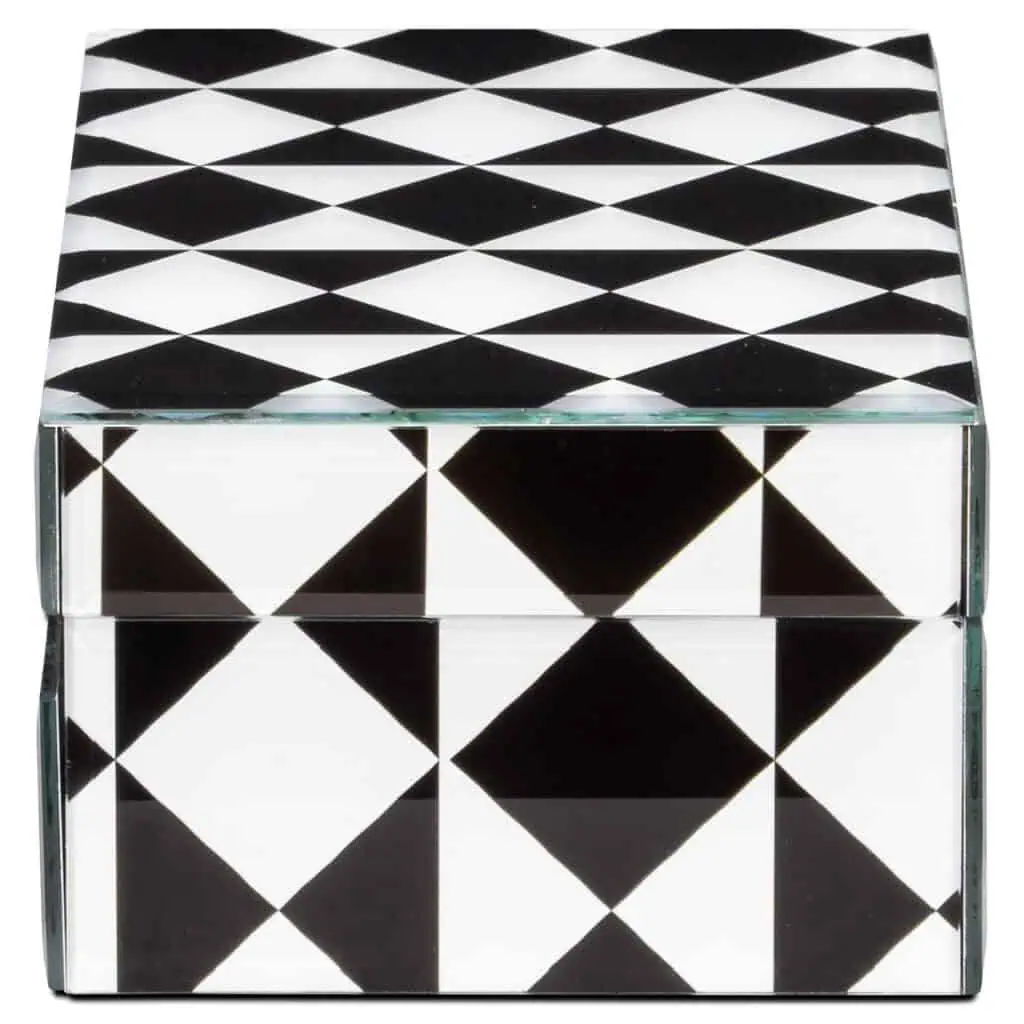 - Opbergdoos Silas black/white small