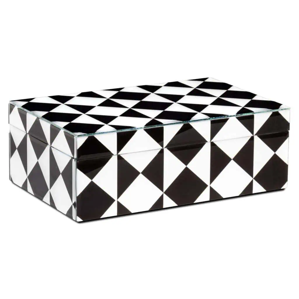 - Opbergdoos Silas black/white large