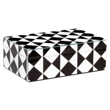 - Opbergdoos Silas black/white large