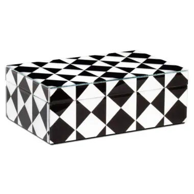 - Opbergdoos Silas black/white large