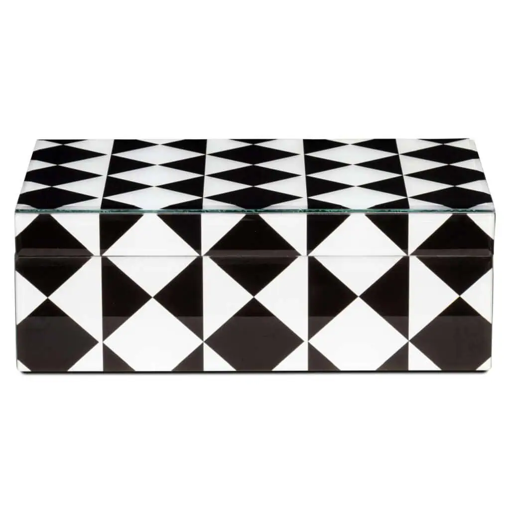- Opbergdoos Silas black/white large
