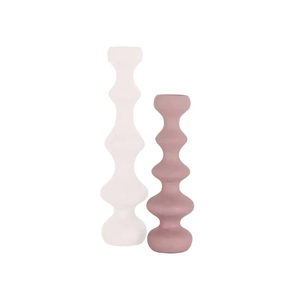 - Kandelaar Bijou pink small