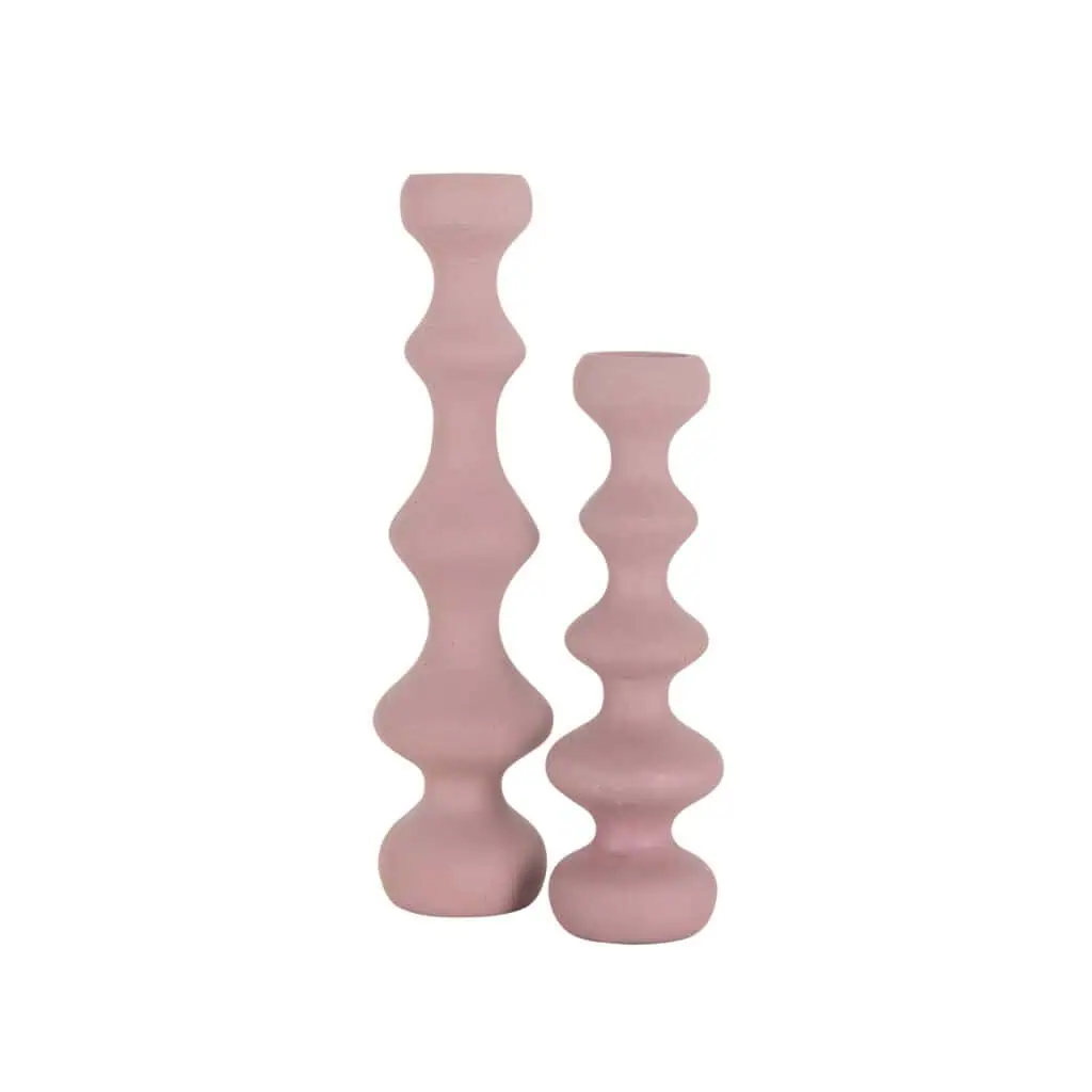 - Kandelaar Bijou pink large