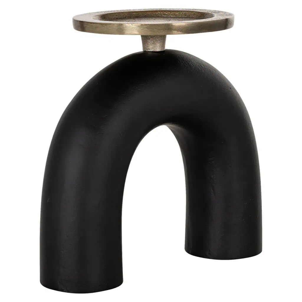 - Kandelaar Livi black/gold small