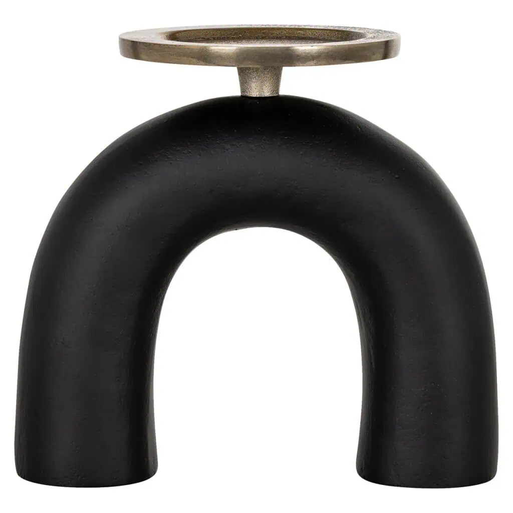 - Kandelaar Livi black/gold small