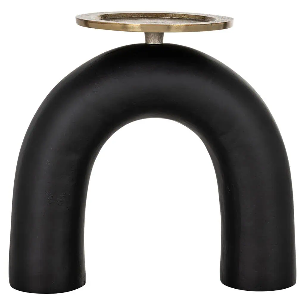 - Kandelaar Livi black/gold large