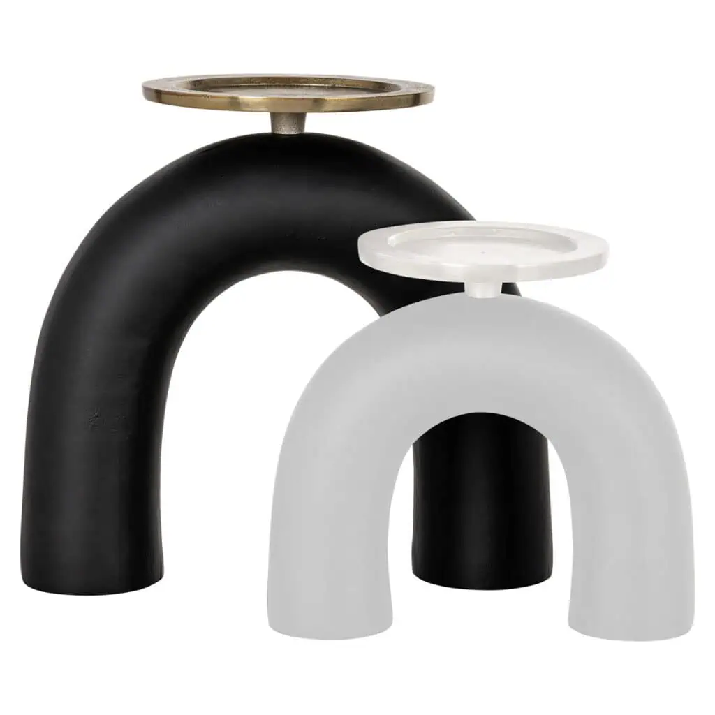 - Kandelaar Livi black/gold large