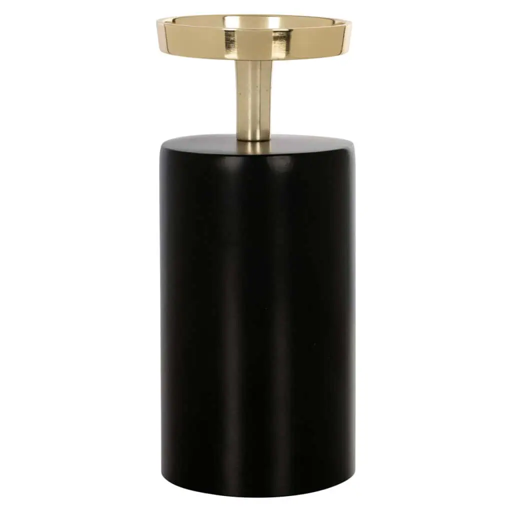 - Kandelaar Caya black/gold large