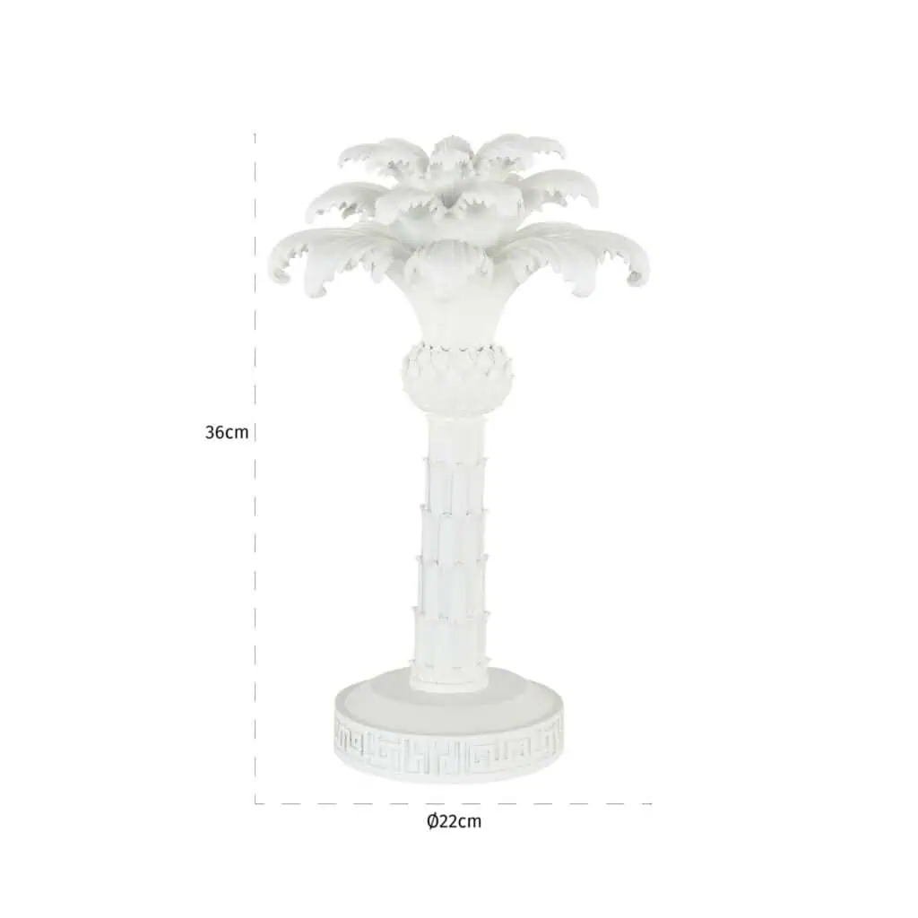 - Kandelaar Palma white small