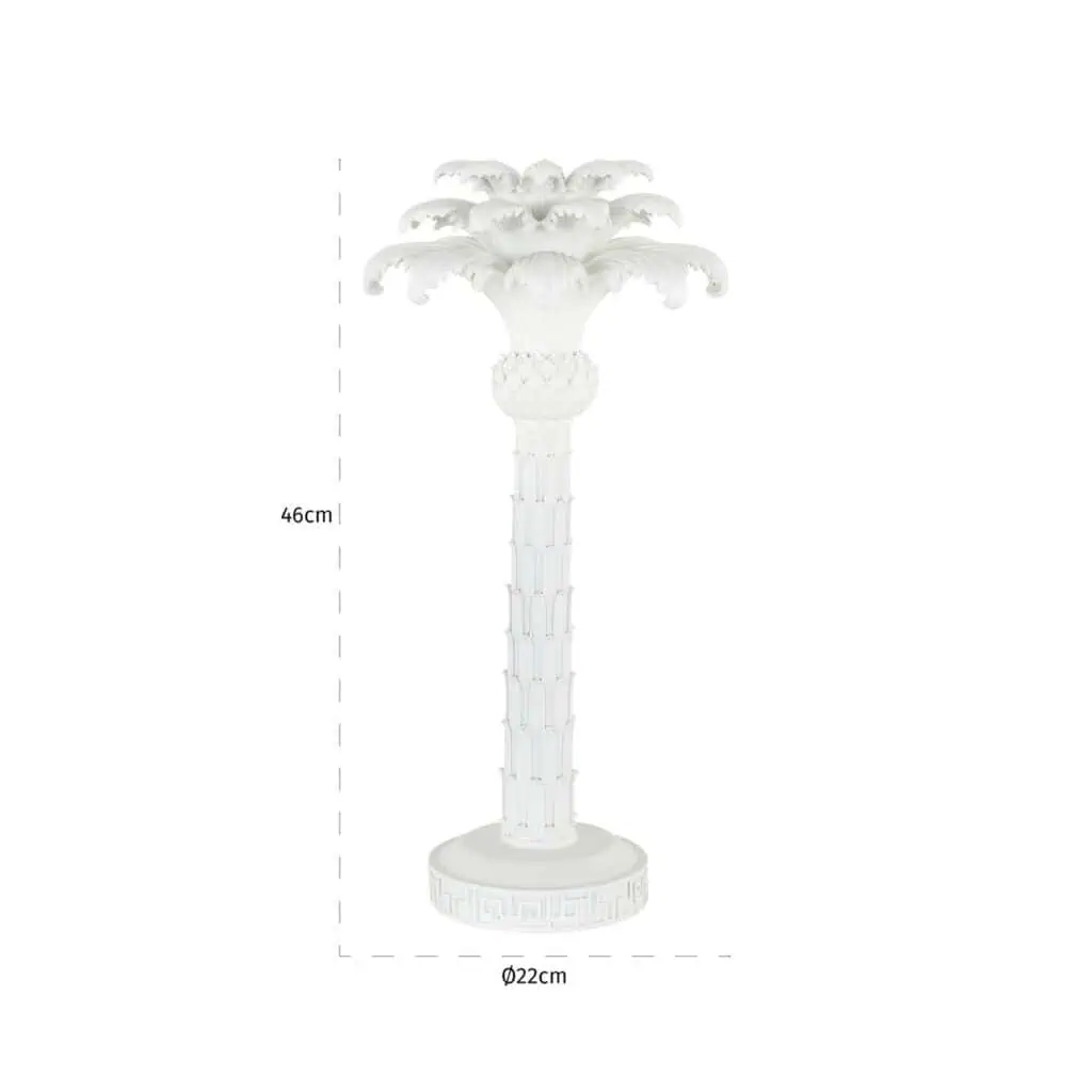 - Kandelaar Palma white large
