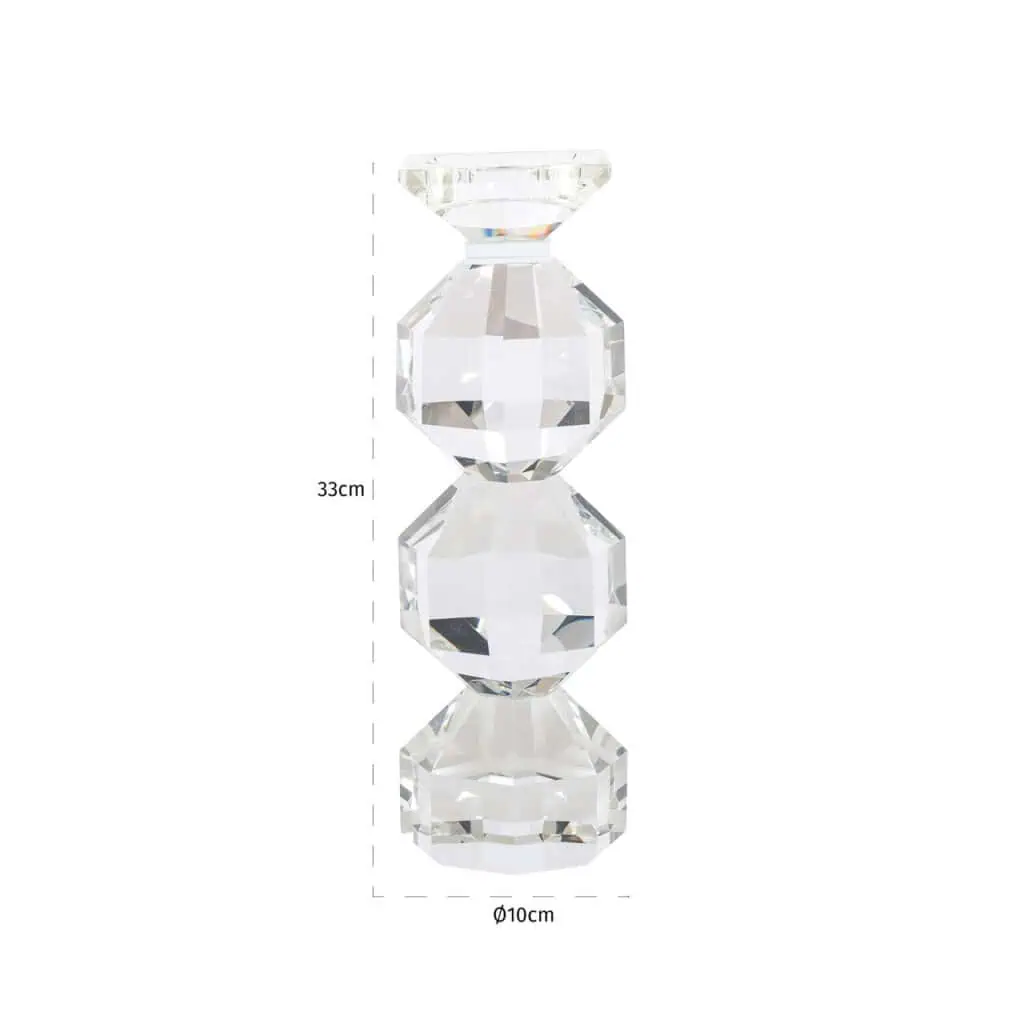 - Kandelaar Safia clear transparent small