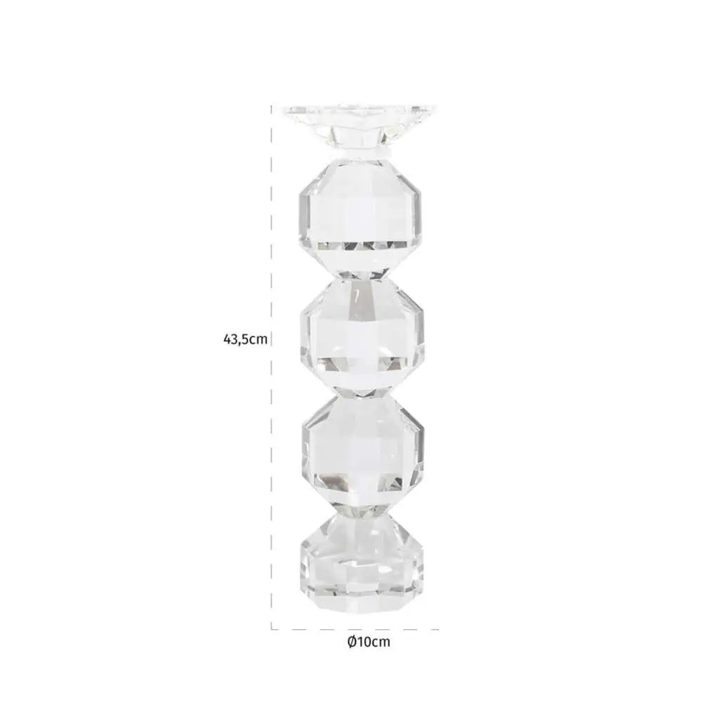- Kandelaar Safia clear transparent large