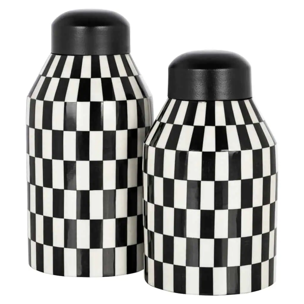 - Opbergdoos Malou black/white small
