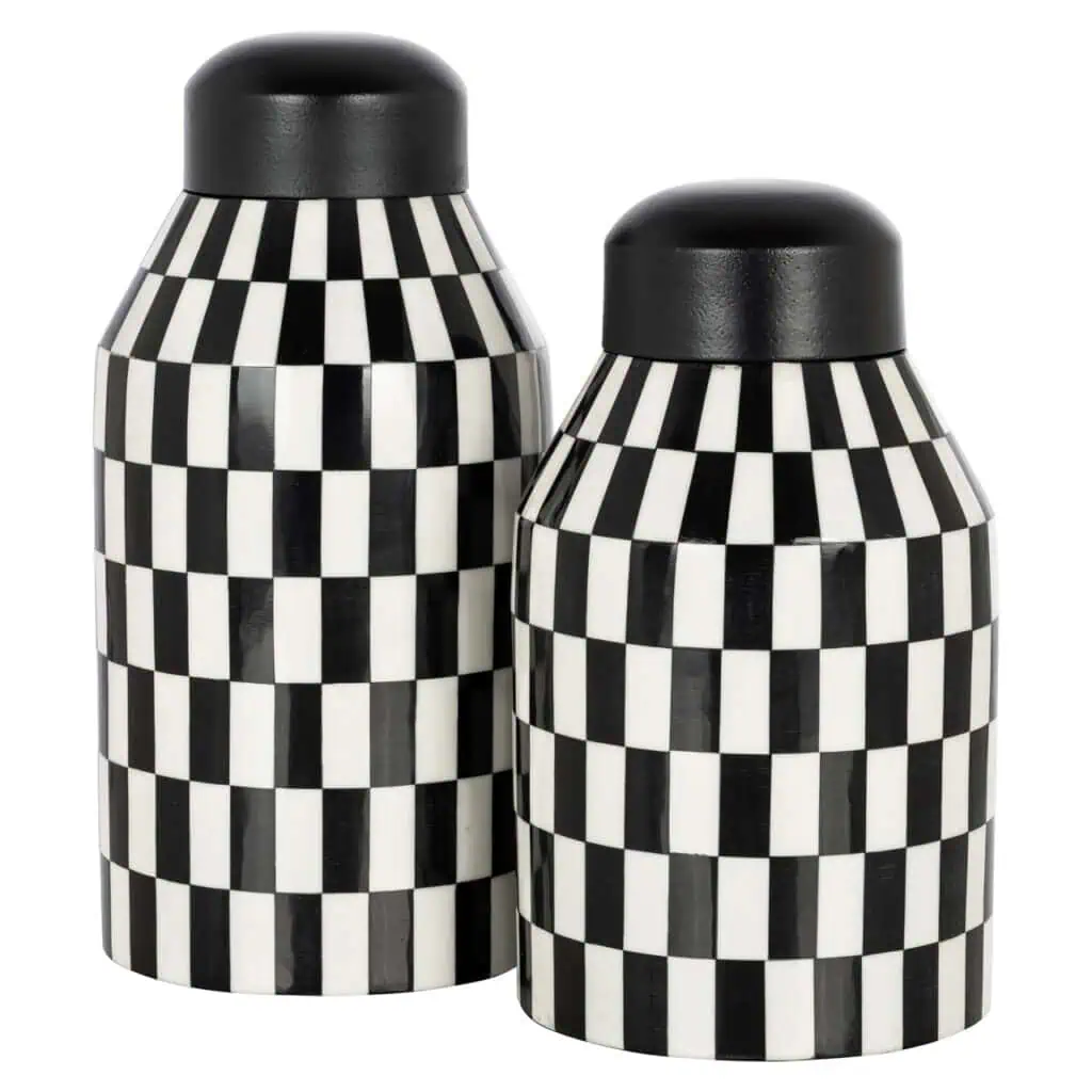 - Opbergdoos Malou black/white large