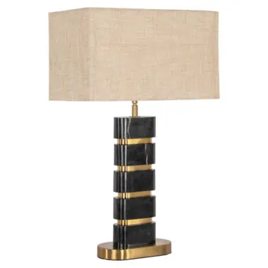 - Tafellamp Levina black/gold