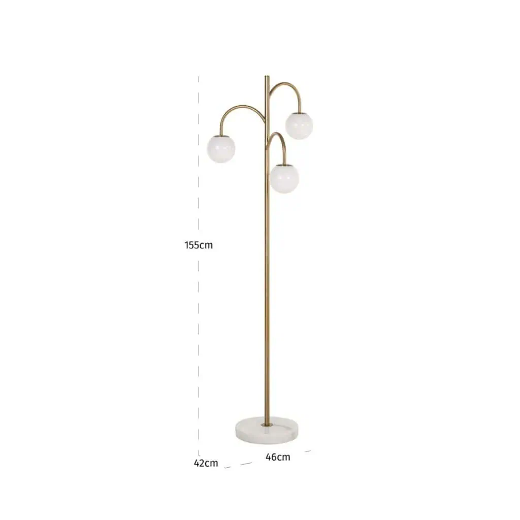 - Vloerlamp Janou gold