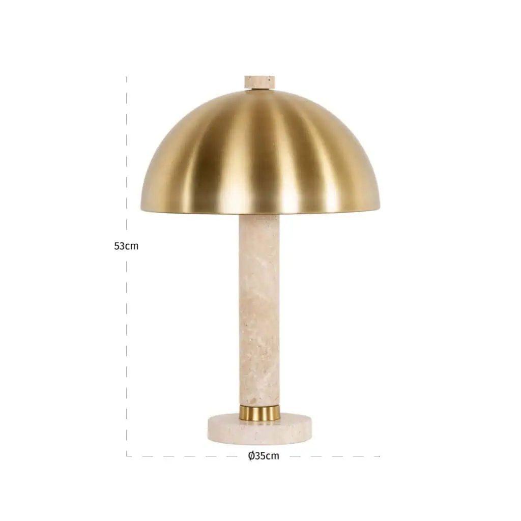 - Tafellamp Jara brushed gold
