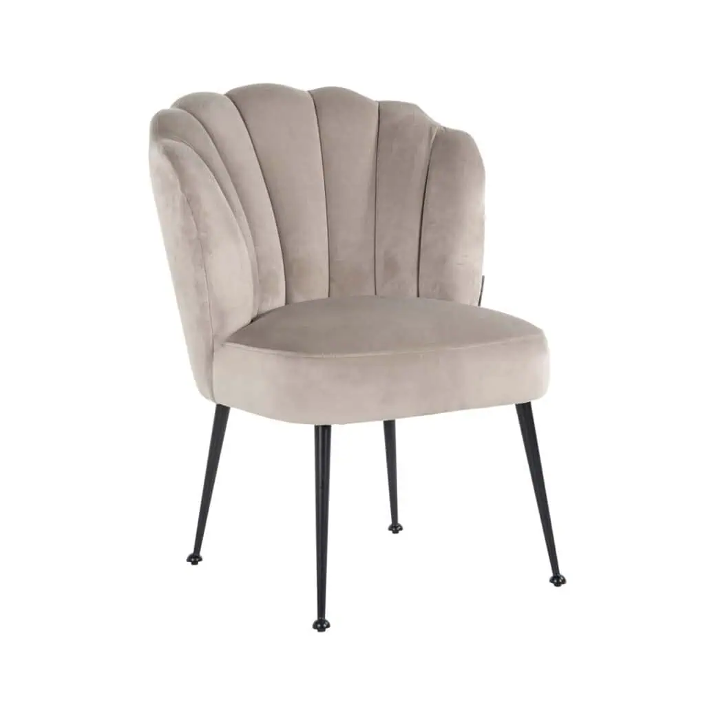 - Eetkamerstoel Pippa khaki velvet