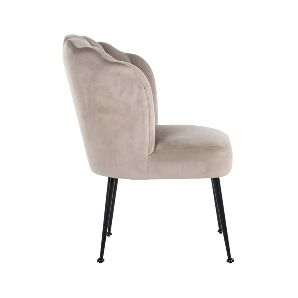 - Eetkamerstoel Pippa khaki velvet