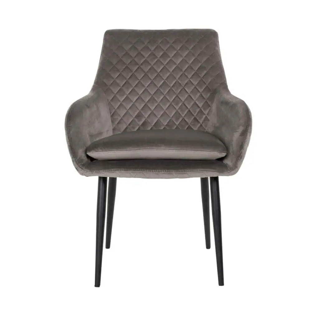 - Eetkamerstoel Chrissy stone velvet (Set of 2)