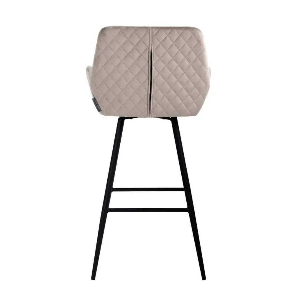 - Barstoel Linsey khaki velvet  (Set of 2)