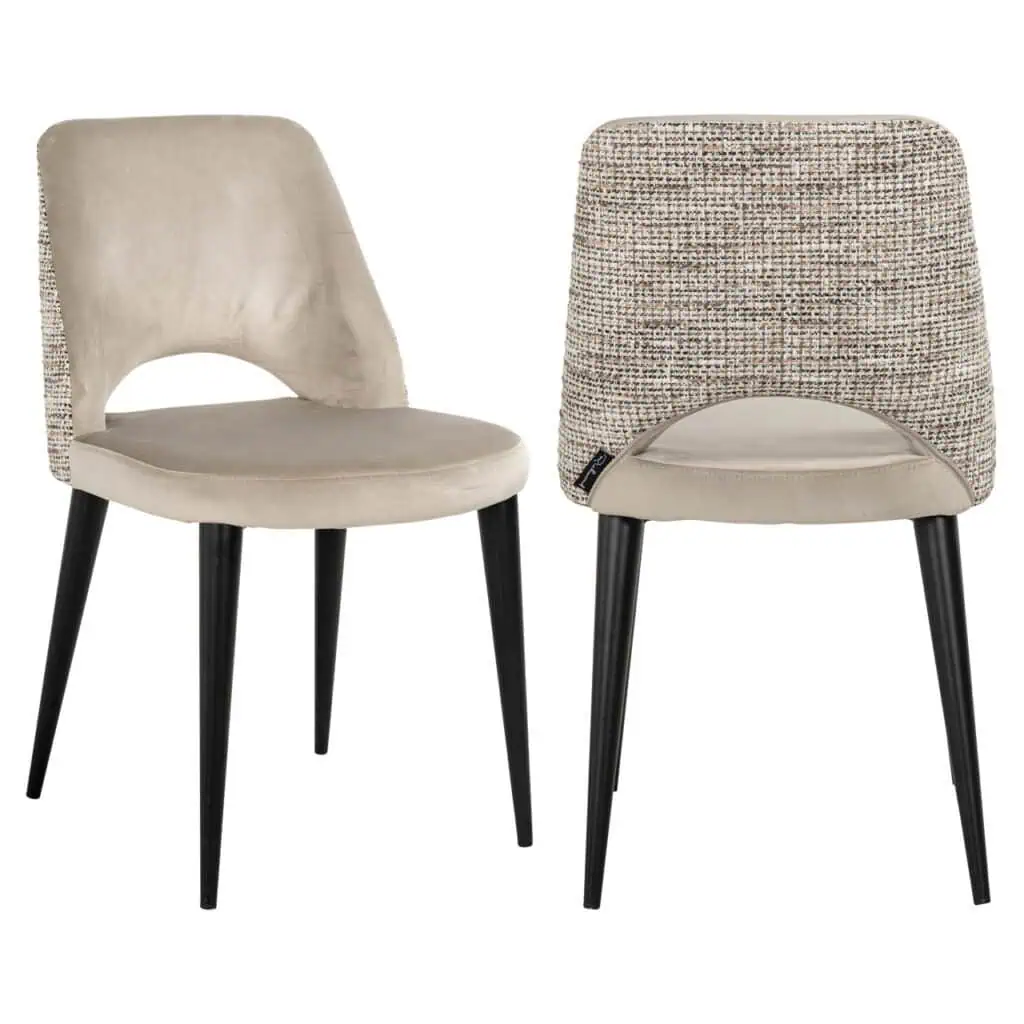 - Eetkamerstoel Tabitha trendy nature fire retardant (Set of 2)