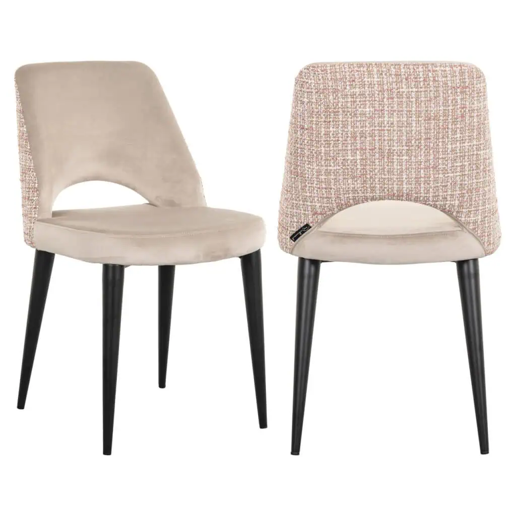 - Eetkamerstoel Tabitha trendy rose (Set of 2)