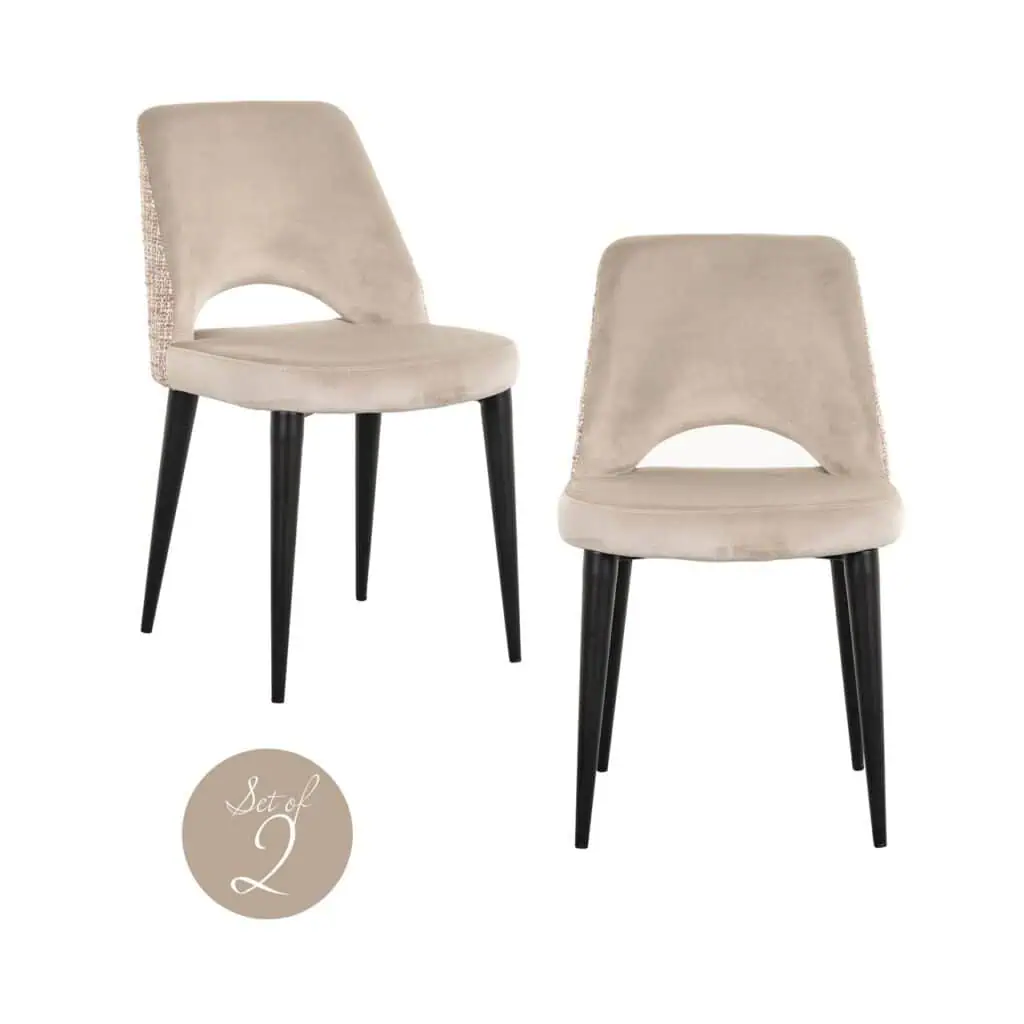 - Eetkamerstoel Tabitha trendy rose (Set of 2)