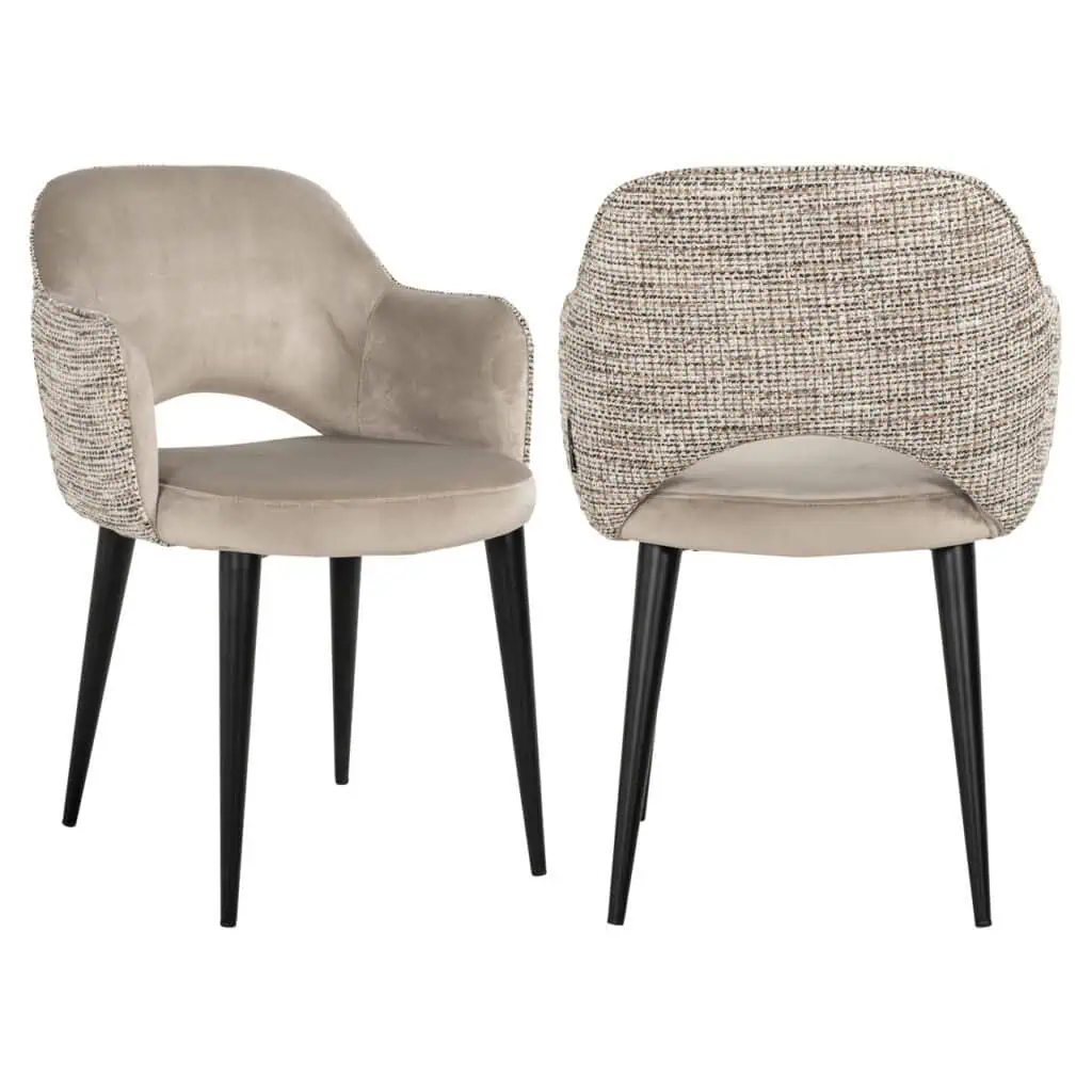 - Eetkamerstoel Giovanna trendy nature fire retardant