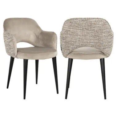 - Eetkamerstoel Giovanna trendy nature fire retardant