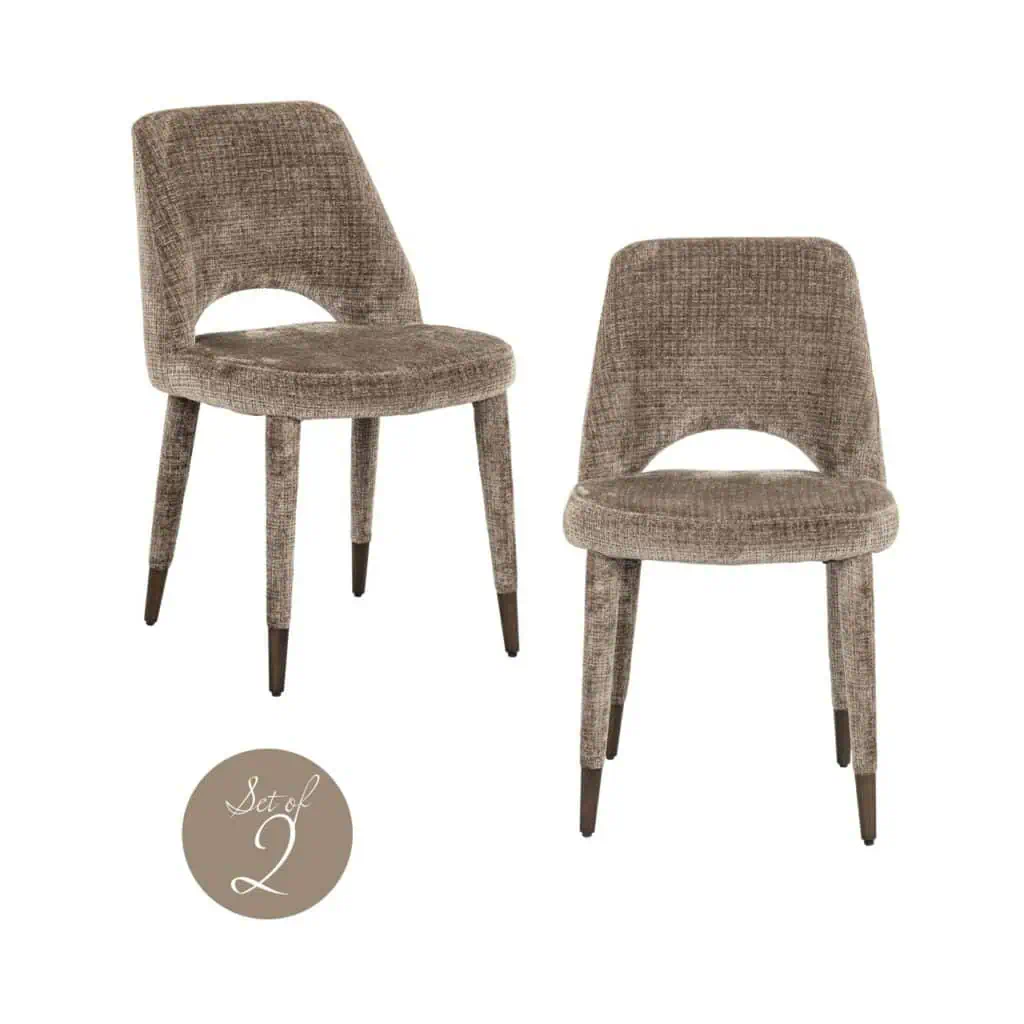 - Eetkamerstoel Cecilia niagara stone fire retardant (Set of 2)