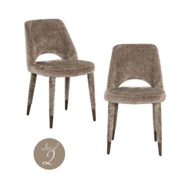 - Eetkamerstoel Cecilia niagara stone fire retardant (Set of 2)