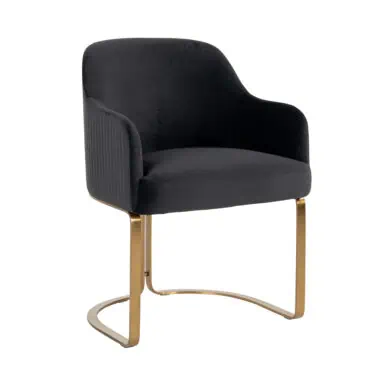 - Eetkamerstoel Hadley quartz anthracite fire retardant