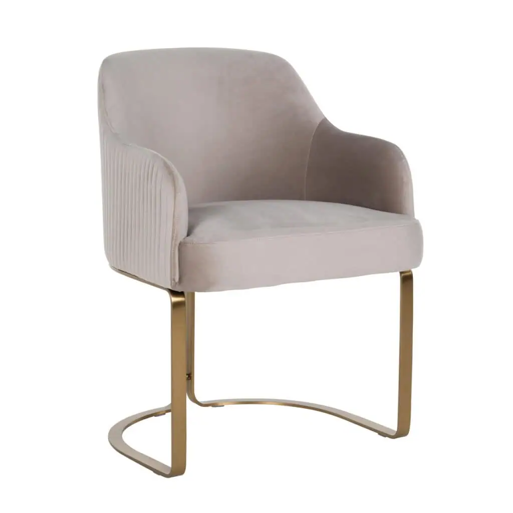 - Eetkamerstoel Hadley khaki velvet fire retardant