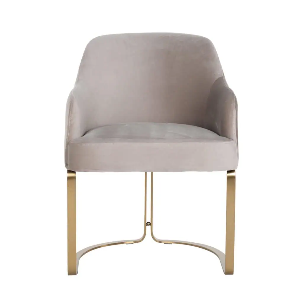 - Eetkamerstoel Hadley khaki velvet fire retardant
