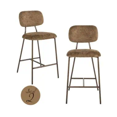 - Counterchair Xenia brandy fusion fire retardant (Set of 2)