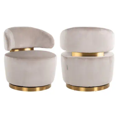 - Lounge stoel Maxime khaki velvet
