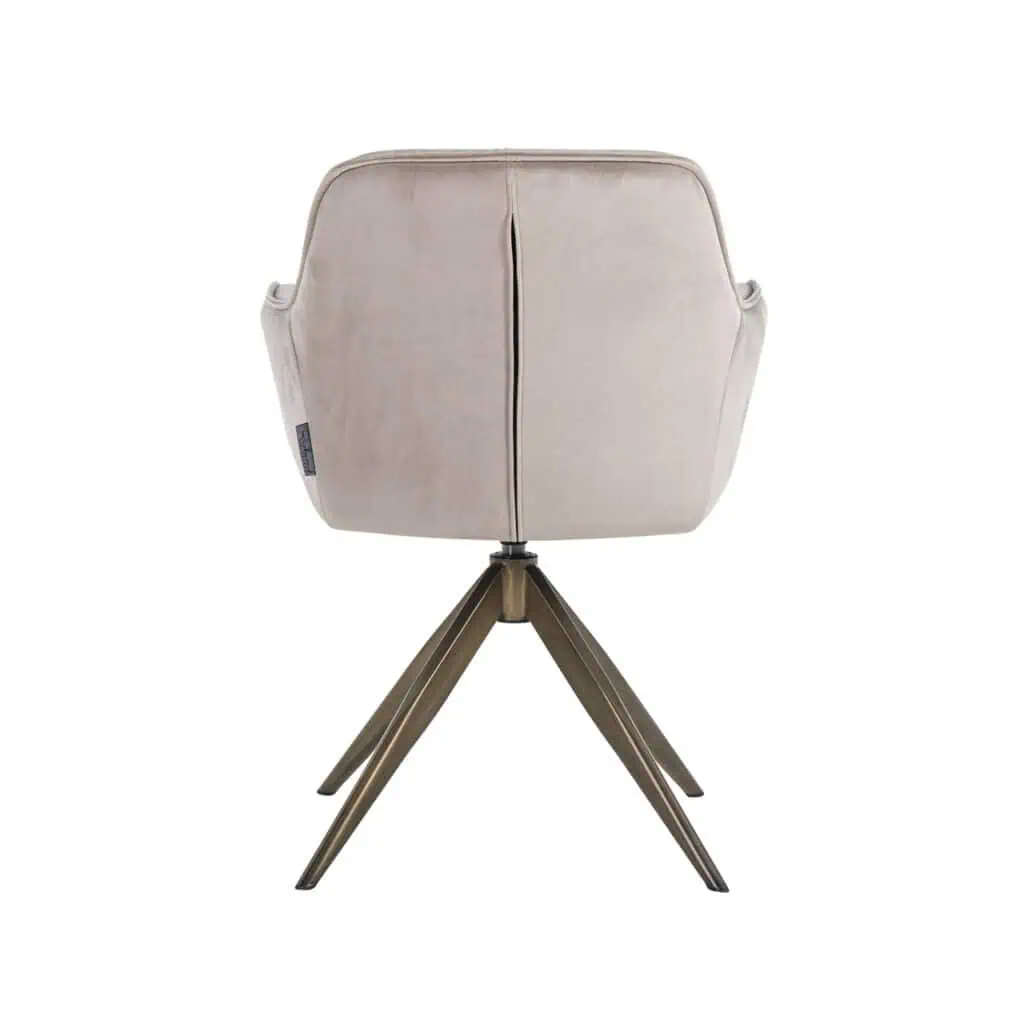 - Eetkamerstoel Aline khaki velvet fire retardant