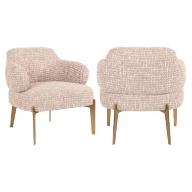 - Lounge stoel Venus trendy rose